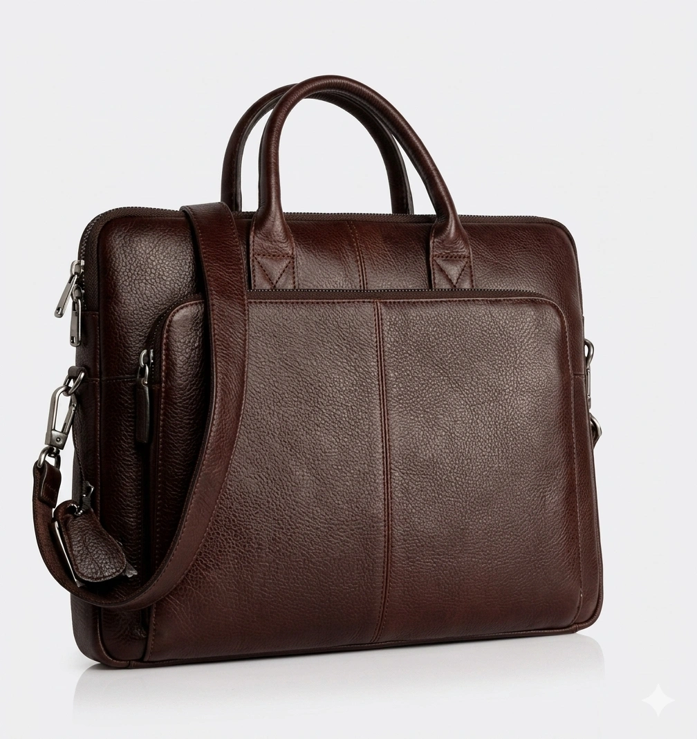Classic Executive Leather Laptop Bag